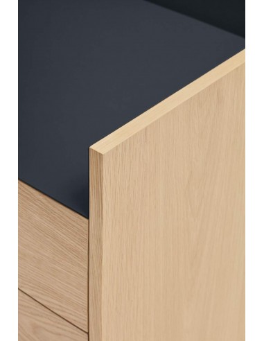 TEULAT MUEBLE TV VALLEY 180X40, COLOR ROBLE/AZUL