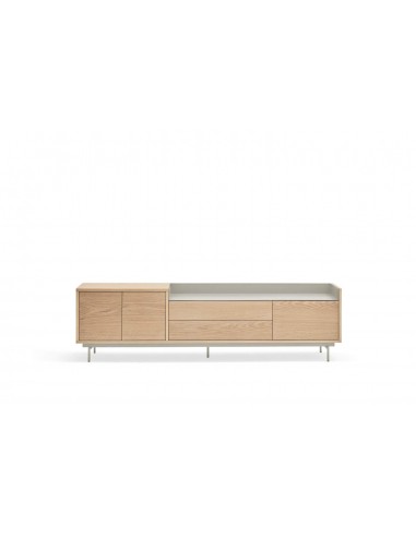 TEULAT MUEBLE TV VALLEY 180X40, COLOR ROBLE/GRIS