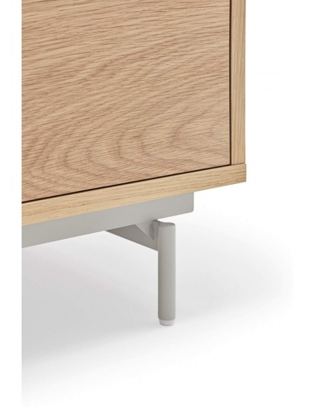 TEULAT MUEBLE TV VALLEY 180X40, COLOR ROBLE/GRIS