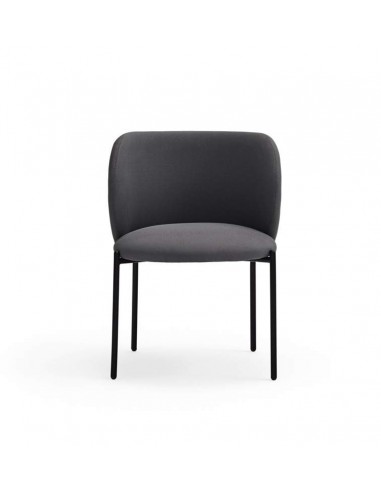 CADEIRA TEULAT MOGI EM TECIDO COR CINZA ESCURO...