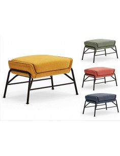 OTTOMAN SADIRA EN TEJIDO Y METAL.