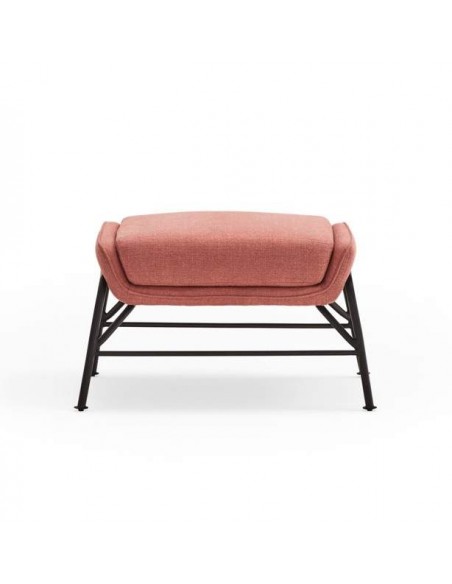 OTTOMAN SADIRA EN TEJIDO Y METAL.