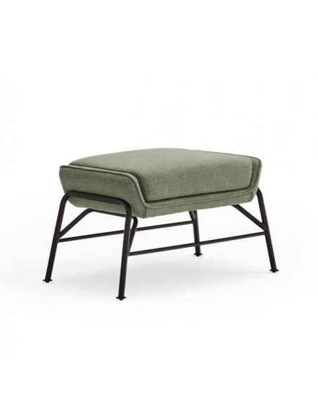 SADIRA OTOMANO EM TECIDO E METAL.