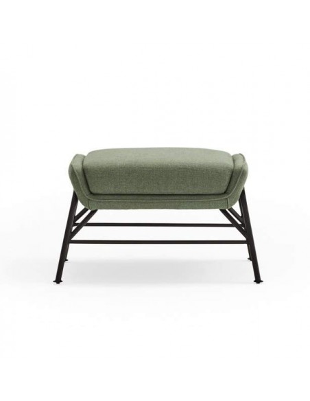 SADIRA OTOMANO EM TECIDO E METAL.