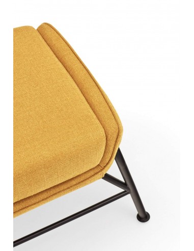 OTTOMAN SADIRA EN TEJIDO Y METAL.