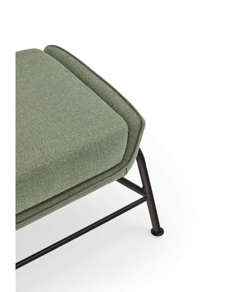 OTTOMAN SADIRA EN TEJIDO Y METAL.