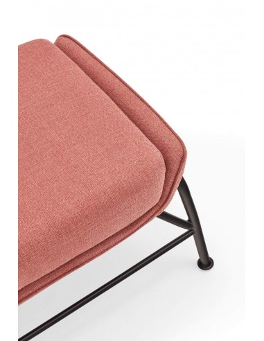 OTTOMAN SADIRA EN TEJIDO Y METAL.