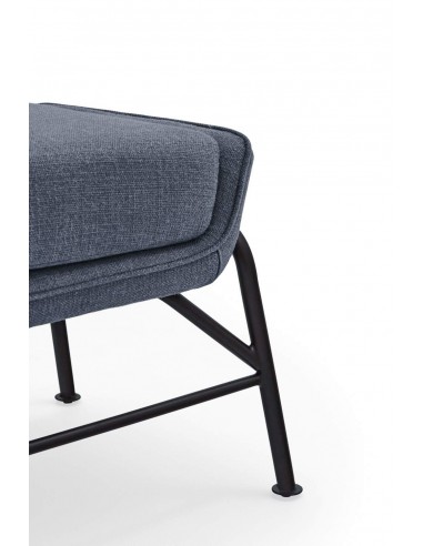 SADIRA OTOMANO EM TECIDO E METAL.