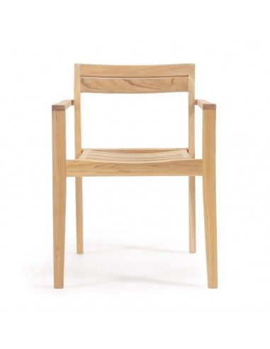 Silla de exterior Victoire de madera maciza de...