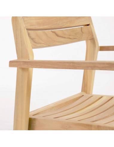 Silla de exterior Victoire de madera maciza de...