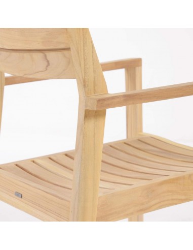 Silla de exterior Victoire de madera maciza de...