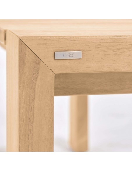 Banco de exterior Victoire de madera maciza de teca 215 cm.