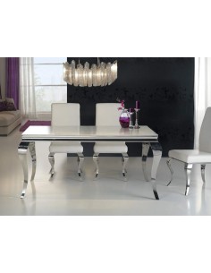 SCHULLER MESA DE COMEDOR BARROQUE 160 X 90, CRISTAL...