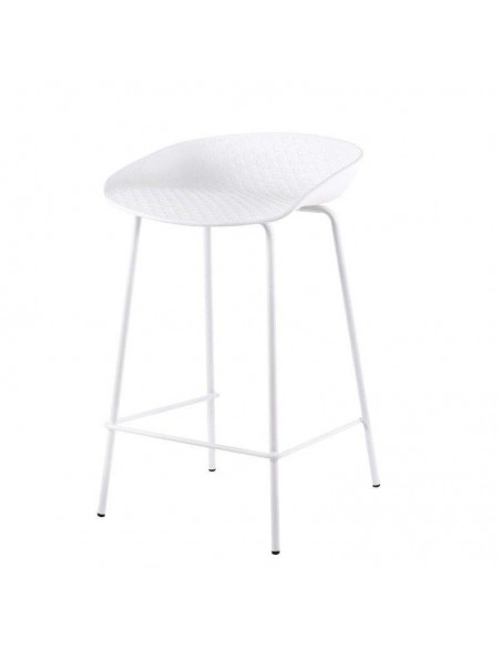 Tamborete minimalista Fear 62, plástico, metal