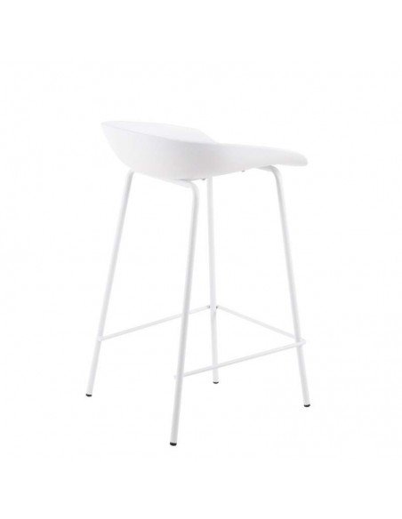 Tamborete minimalista Fear 62, plástico, metal