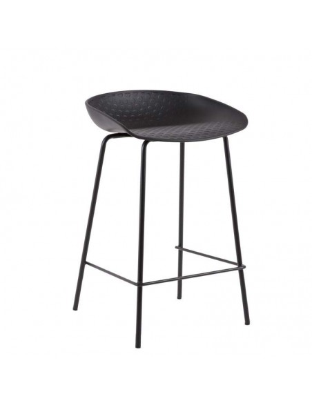 Taburete minimalista Fear 65, plastico, metal