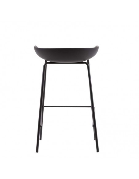 Tamborete minimalista Fear 62, plástico, metal