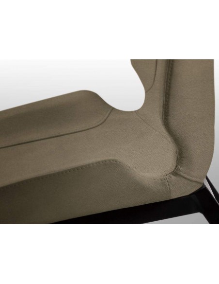 SCHULLER SILLA KIARA, tejido textil BEIGE y metal NEGRO.