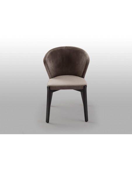 CADEIRA SCHULLER AZURA, metal PRETO, tecido veludo BEIGE.