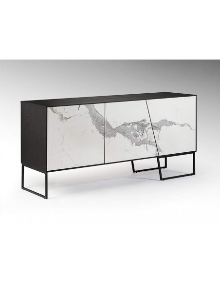 SCHULLER APARADOR KERALA, PORCELANICO BLANCO y fresno NEGRO.