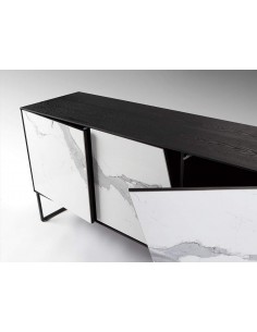 SCHULLER APARADOR KERALA, PORCELANICO BLANCO y fresno NEGRO. 2