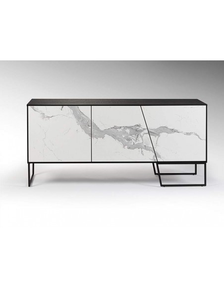 SCHULLER APARADOR KERALA, PORCELANICO BLANCO y fresno NEGRO.