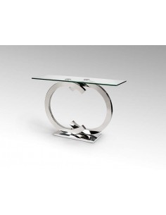 SCHULLER CONSOLA CASANDRA 120 X 38, tampo DE VIDRO E base...