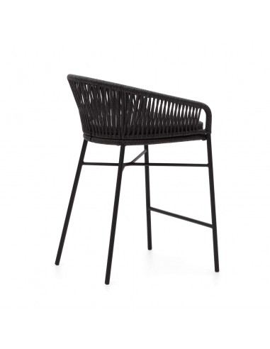 Taburete terraza Yanet 65 de cuerda, acero...