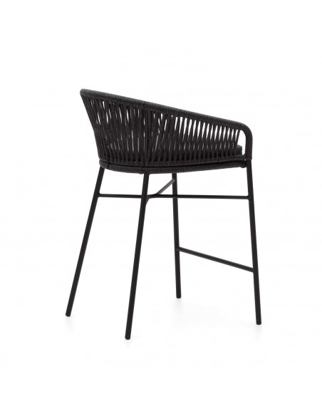 Taburete terraza Yanet 65 de cuerda, acero galvanizado