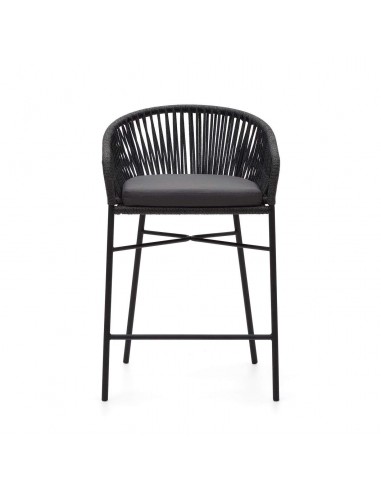 Taburete terraza Yanet 65 de cuerda, acero...