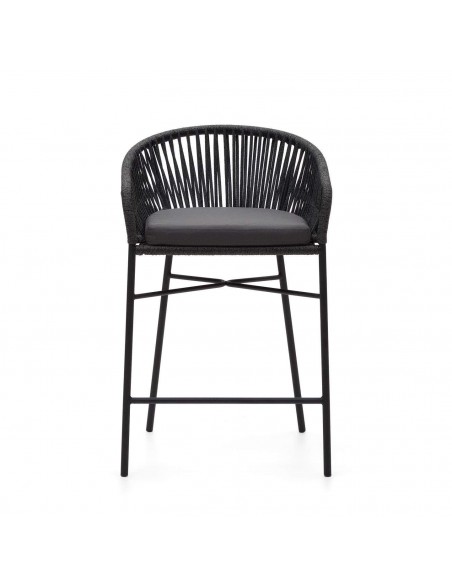 Taburete terraza Yanet 65 de cuerda, acero galvanizado