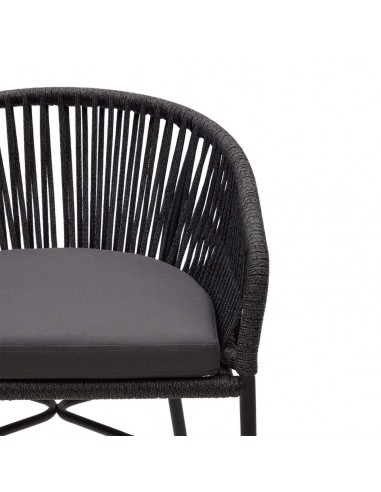 Taburete terraza Yanet 65 de cuerda, acero...