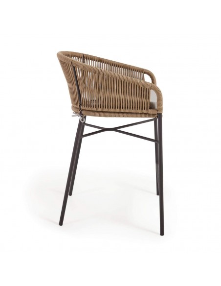 Taburete terraza Yanet 65 de cuerda, acero galvanizado