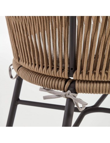 Taburete terraza Yanet 65 de cuerda, acero...