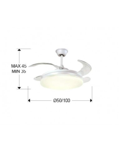 SCHULLER VENTILADOR techo VENTO 50/100 cm....