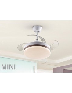 VENTILADOR MINI DE TETO SCHULLER VENTO 40/90 cm. Lâminas...