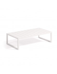 Mesa de centro exterior Comova em alumínio branco 60 x...