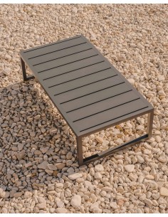 Mesa de centro exterior Comova em alumínio verde 60 x 114... 2