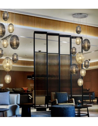 SCHULLER LAMPARA COLGANTE COM RECEPTOR OVILA 9L...