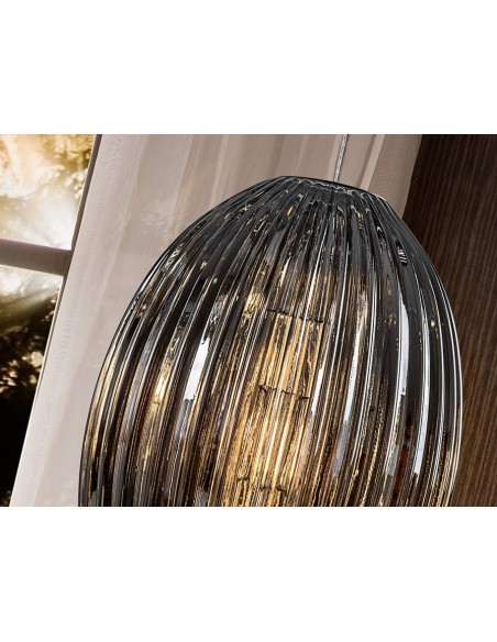 SCHULLER LAMPARA COLGANTE OVILA 1L. SMOKE 30 cm.