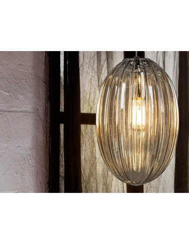 SCHULLER LAMPARA COLGANTE OVILA 1L. COÑAC 20 cm.