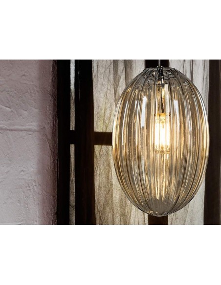 SCHULLER LAMPARA COLGANTE OVILA 1L. COÑAC 20 cm.