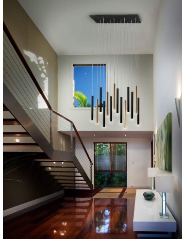 SCHULLER LÂMPADA DE TETO VARAS GRANDE 14 LUZES,...