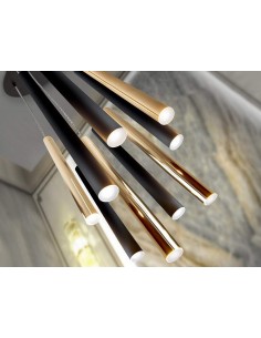 SCHULLER LAMPARA DE TECHO VARAS 9 LUCES CON RECEPTOR, ORO... 2