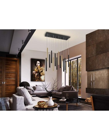 SCHULLER LAMPARA DE TECHO VARAS 14 LUCES CON...