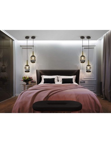 SCHULLER LAMPARA DE TECHO NORMA 1L. GRIS SMOKE.