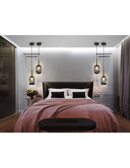 SCHULLER LAMPARA DE TECHO NORMA 1L. GRIS SMOKE.