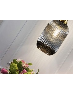 SCHULLER LÂMPADA DE TETO NORMA 1L. CINZA FUMO. 2