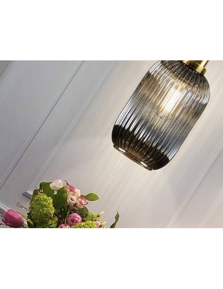 SCHULLER LAMPARA DE TECHO NORMA 1L. GRIS SMOKE.