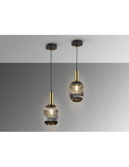 SCHULLER LAMPARA DE TECHO NORMA 1L. GRIS SMOKE.